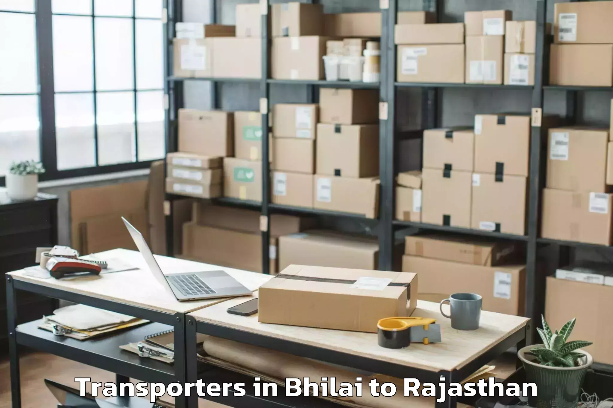 Top Bhilai to Mahindra World City Jaipur Transporters Available